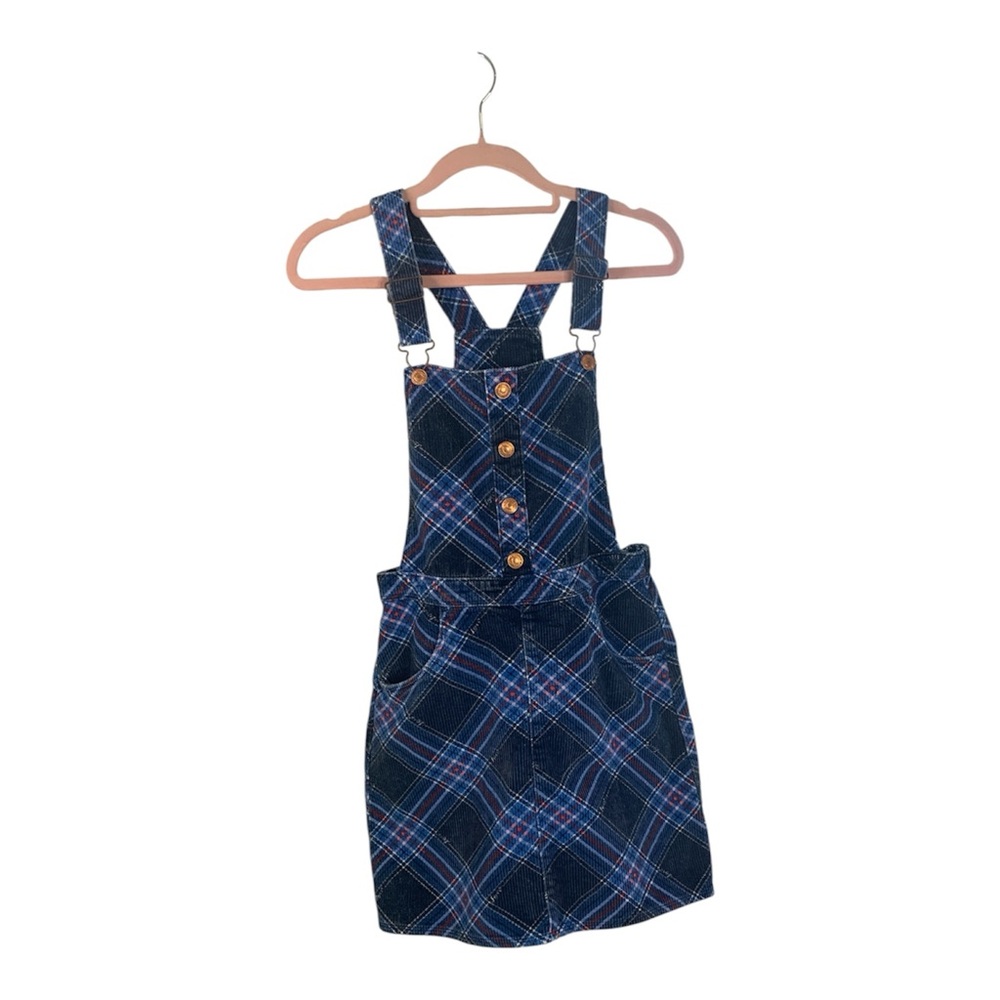 Levi's Blue Plaid Kids jumper skirt style